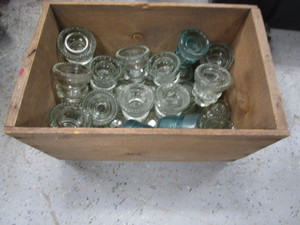 lot 320 image: (29) Glass Pole Insulators