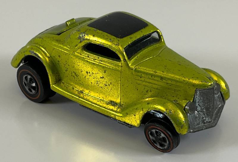 lot 5 image: 1968 REDLINE Hot Wheels Classic 36 Ford Coupe Transparent Apple Green Nice Condition
