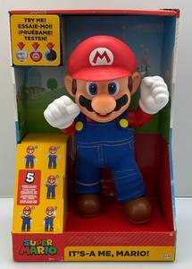 2021 Jakks Pacific Brand Super Mario (It's A Me, Mario) Figure (NIB) 12"