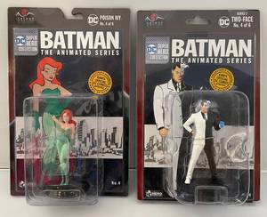 lot 31 image: 2017 DC Batman The Animated Series (Two Face & Poison Ivy) Figures With Comics (New On Card)
