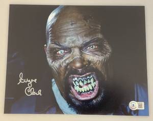 lot 51 image: Eugene Clack Autographed Zombie Photo beckett Authenticated In Protective Sleeve