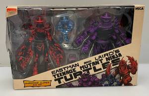 lot 53 image: NECA TMNT 7 Eastman & Lairds Shredder Clones (NIB) Box Has Shelf Wear (Plastic Cracked)