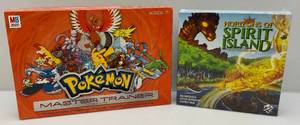 lot 69 image: Pokemon Master Trainer Game (Pre-Owned) Seems Complete & Horizons Of The Spirit Island (Factory Sealed Game