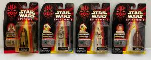lot 86 image: Misc. Vintage STAR WARS Episode I Action Figures (NOC) Cards Have Shelf Wear