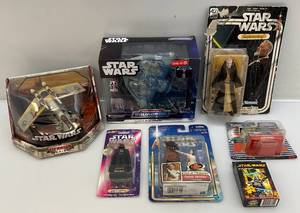 lot 89 image: Misc. Vintage Star Wars Collectibles (NIB) One Box Beat Up A Little