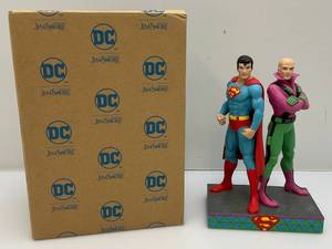 lot 99 image: Vintage (JIM SHORE) DC Superman & Lex Luther Figurine (NIB)