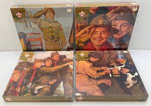 lot 113 image: Vintage Norman Rockwell Boy Scouts Puzzles (Factory Sealed)