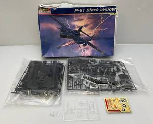 lot 127 image: 1998 Revell Monogram P-61 Black Widow 148 Scale Model Kit (New Old Stock) Box Open And beat Up