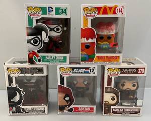 lot 132 image: Misc. FUNKO POP Collectible Figures Including Venom (NIB)