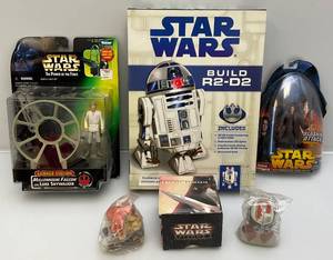 lot 138 image: Misc. STAR WARS Collectibles Including Star Wars Power Of The Force  & More (MOST NIB)