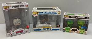 lot 155 image: Vintage Collectible FUNKO POP Figures Including STAR TREK  & More (NIB)