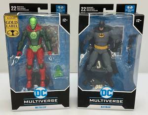 lot 165 image: Collectible DC Multiverse Action Figures BATMAN & METALLO (NIB)