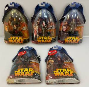 lot 169 image: Misc. Star Wars Rvenge Of The Sith Collectible Action Figures (NIB)