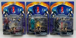 lot 176 image: Misc. Vintage LOST IN SPACE Danger Will Robinson Action Figures (NOC)
