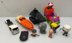 lot 202 image: Misc. Vintage Toys Including RC Boat, GI Joe & More