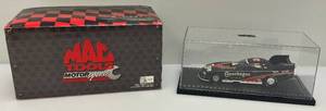 lot 212 image: Vintage Miniature Die-Cast Mac Tools Motor Sports (Ron Capps) Copehagen 1998 Camero Funny Car With Acrylic Display Case (NIB)