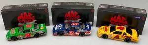 lot 222 image: Vintage Miniature Die-Cast Mac Tools Motor Sports NASCAR Stock Cars Including Bobby Labonte, Dale Jarrett & Sterling Marlin Bank (NIB)