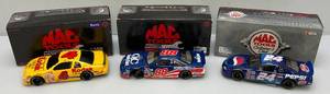 lot 227 image: Vintage Miniature Die-Cast Mac Tools Motor Sports NASCAR Stock Cars Including Dale Jarrett , Sterling Marlin (Bank) , Jeff Gordon (NIB)