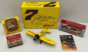 lot 231 image: Misc. Mac Tools Racing Miniature Die-Cast NASCAR Collectibles Including #7 Airplane Bank (NIB)