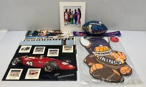 lot 235 image: Misc. Sports Collectibles And Autographed Basketball Photo