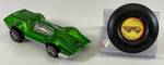 1970 REDLINE Hot Wheels "Bugeye" Transparent Green With Button Super Nice Condition