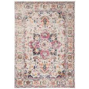 lot 15 image: SAFAVIEH Madison FuchsiaIvory 4 ft. x 6 ft. Geometric Area Rug Customer Returns See Pictures