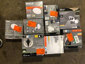 lot 24 image: Lot of  Assorted Lighting Items Various Models and Conditions   Customer Returns See Pictures