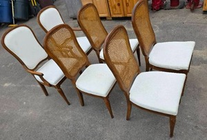 6 Thomasville Cane- back chairs