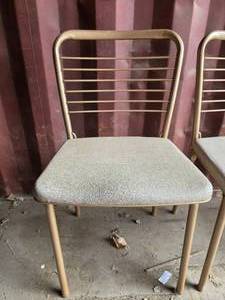 lot 37 image: Vintage Costco Fashionfold chairs