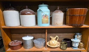 lot 26 image: Antique Pitcher, Crocks and Vase Collection