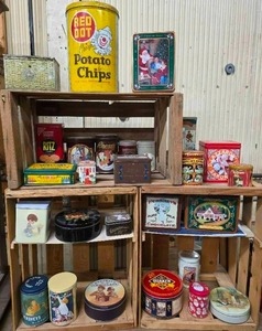 lot 64 image: Vintage Tin can Collection