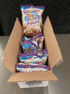 lot 4 image: FL1 - Lot of 7 Cinnamon Toast Crunch Popcorn with Cinnadust Glaze 2.25 oz Pouches
