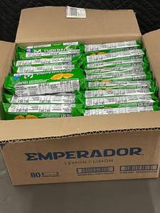 lot 13 image: KS 3 - Box of 80 Emperador Lemon Sandwich Cookies 2.15oz Packs