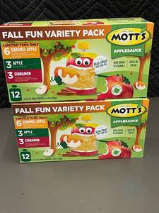 lot 24 image: Motts Fall Fun Variety Pack Applesauce 12-Pack