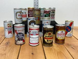 lot 3-F2025 image: 15 Assorted Vintage Beer Cans