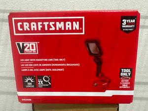 lot 2 image: Brand New Craftsman 20v Lithium Ion LED Light w Magnifying Lens