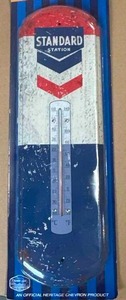 lot 5 image: Brand New Nostalgic Standard Station Thermometer (indoor  outdoor)
