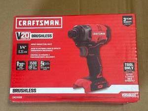 lot 10 image: Brand New Craftsman 20v Lithium Ion 14 Drive Impact Driver