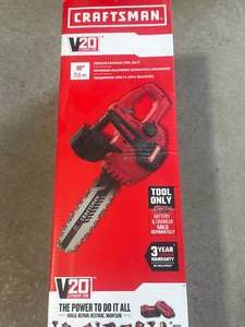 lot 14 image: Brand New Craftsman Lithium Ion 10 Chainsaw