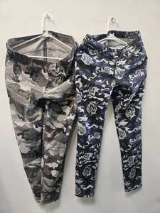 Lot of 2 indigo Camou women pens (NEW); Size 4 and 16