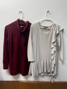 lot 111 image: Lots of Ladies Tops, Dresses and Apparel- (NEW) - Size M, OSO CASUALS & Kate and Mallory