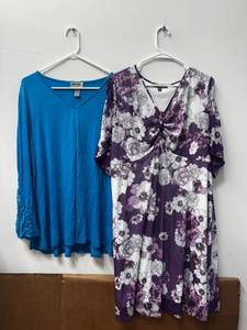 lot 48 image: Ladys Tops, Dresses & Apparel - Sizes 1X, Kate and Mallaroy (NEW)