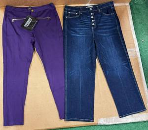 lot 238 image: Ladies Bottoms - Sizes 14, Indigo Thread, IMAN (NEW)