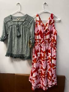 lot 96 image: Lots of Ladies Tops, Dresses and Apparel- (NEW) - Size Medium, Brand MODX and Oneworld