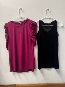 lot 196 image: Ladies Tops, Dresses & Apparel - Sizes S, IMAN and Kate and Mallory (NEW)