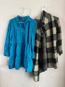lot 144 image: Ladies 2 Tops Apparel - Sizes XS, Jorge & Perez and One World(NEW)