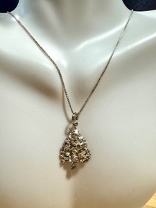 lot 35G image: Sterling Silver Necklace with Tree Pendant