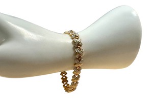 lot 37G image: Gold Tone Sterling Silver Bracelet