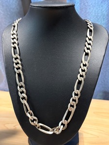 lot 48G image: Italian Solid 18-Inch 925 Silver Chain Necklace