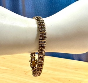 lot 52G image: Sterling Silver and Cubic Zirconia Tennis Bracelet, 7.5 Inches